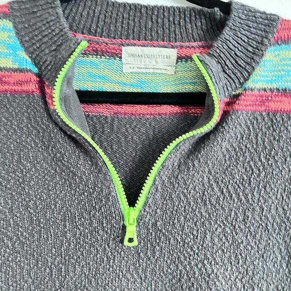Urban Outfitters Far Out Half-Zip Cropped Jumper - Picture 3 of 7